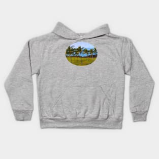 Palm trees in Hawaii Kids Hoodie